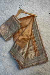 Banarasi Soft Tissue Silk Maharani Saree image 0